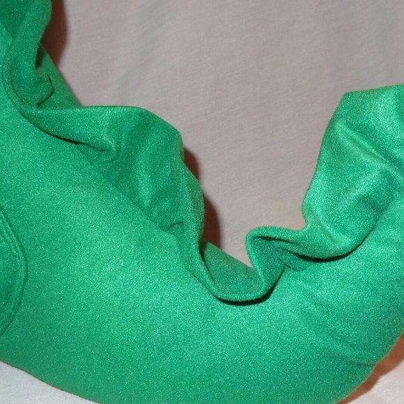 Dinosaur Green Felt Handmade Plush Stuffed Animal - Picture 8 of 8